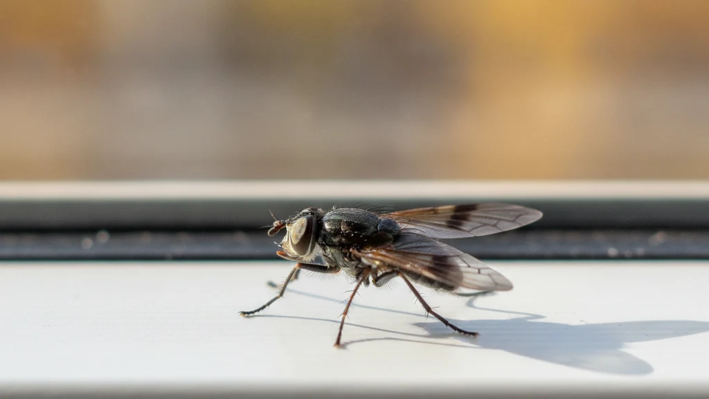 Picture-winged fly Picture-winged fly showing the dark banded pattern across its transparent wings