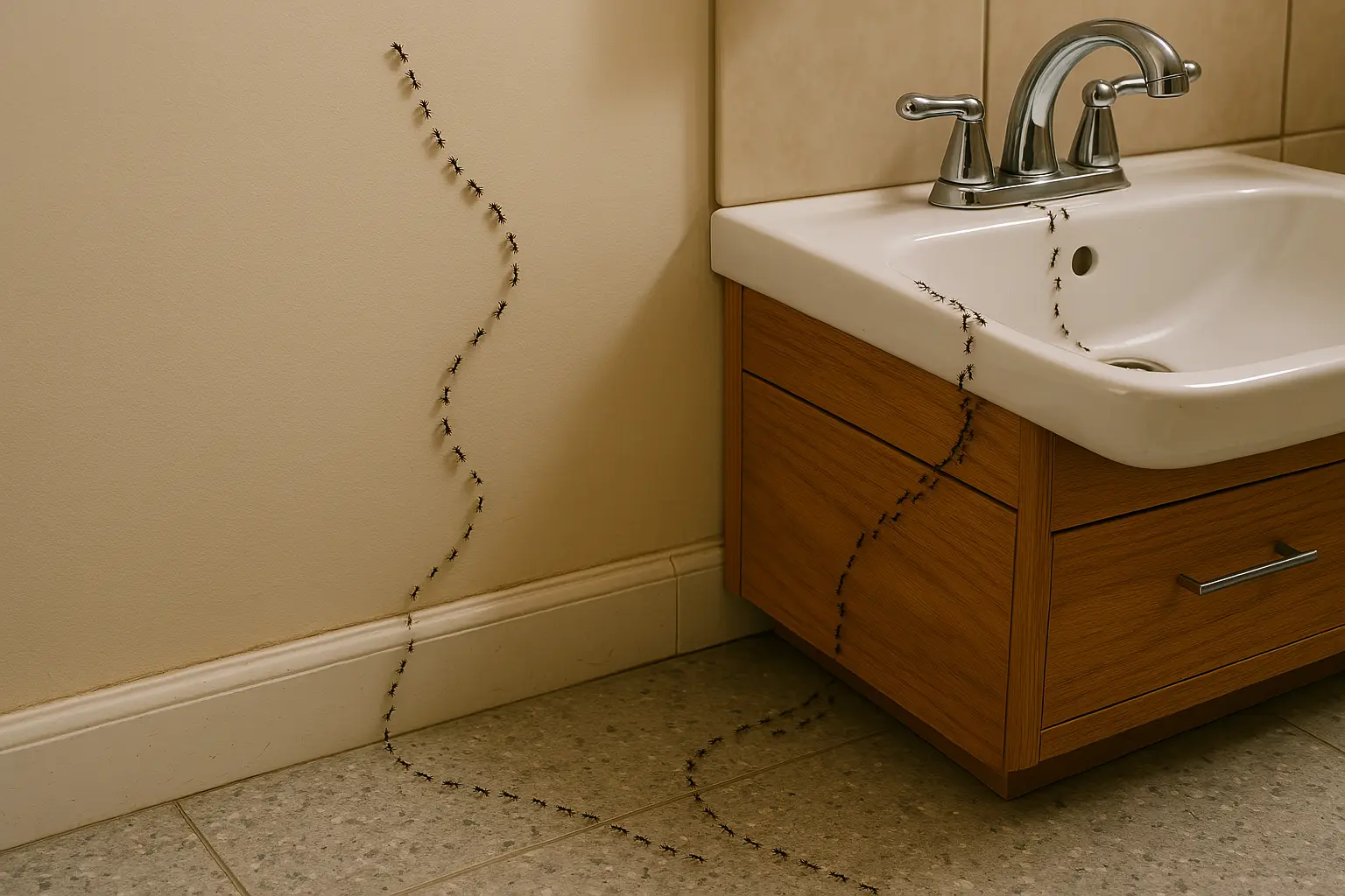 Why Are There Ants in My Bathroom? Causes & Solutions