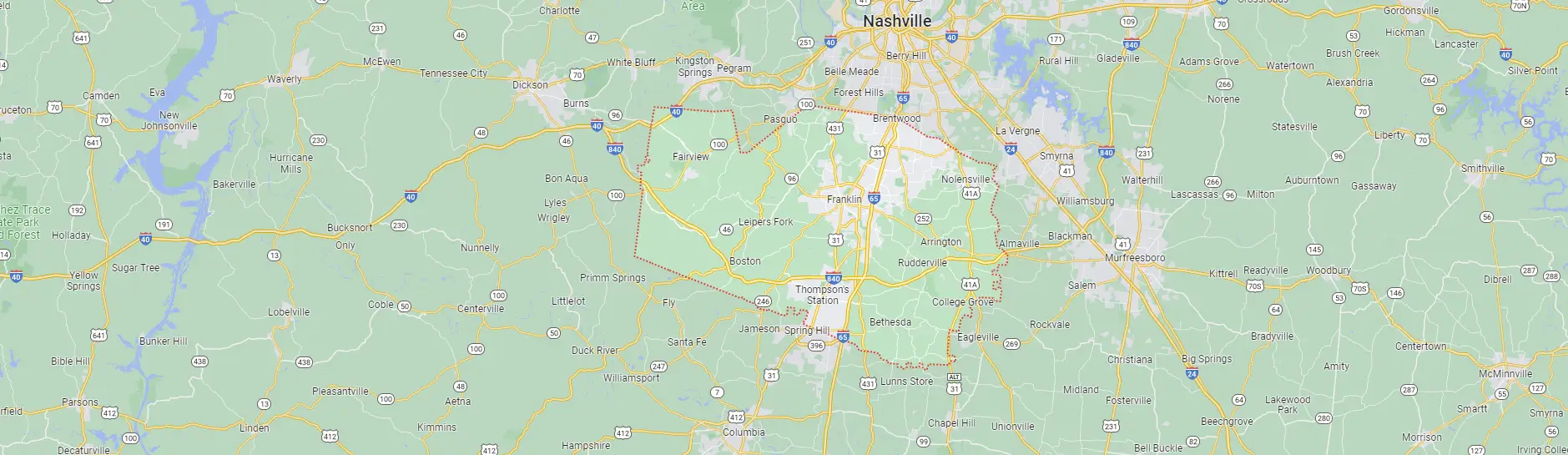 Pest control services in Williamson County, TN