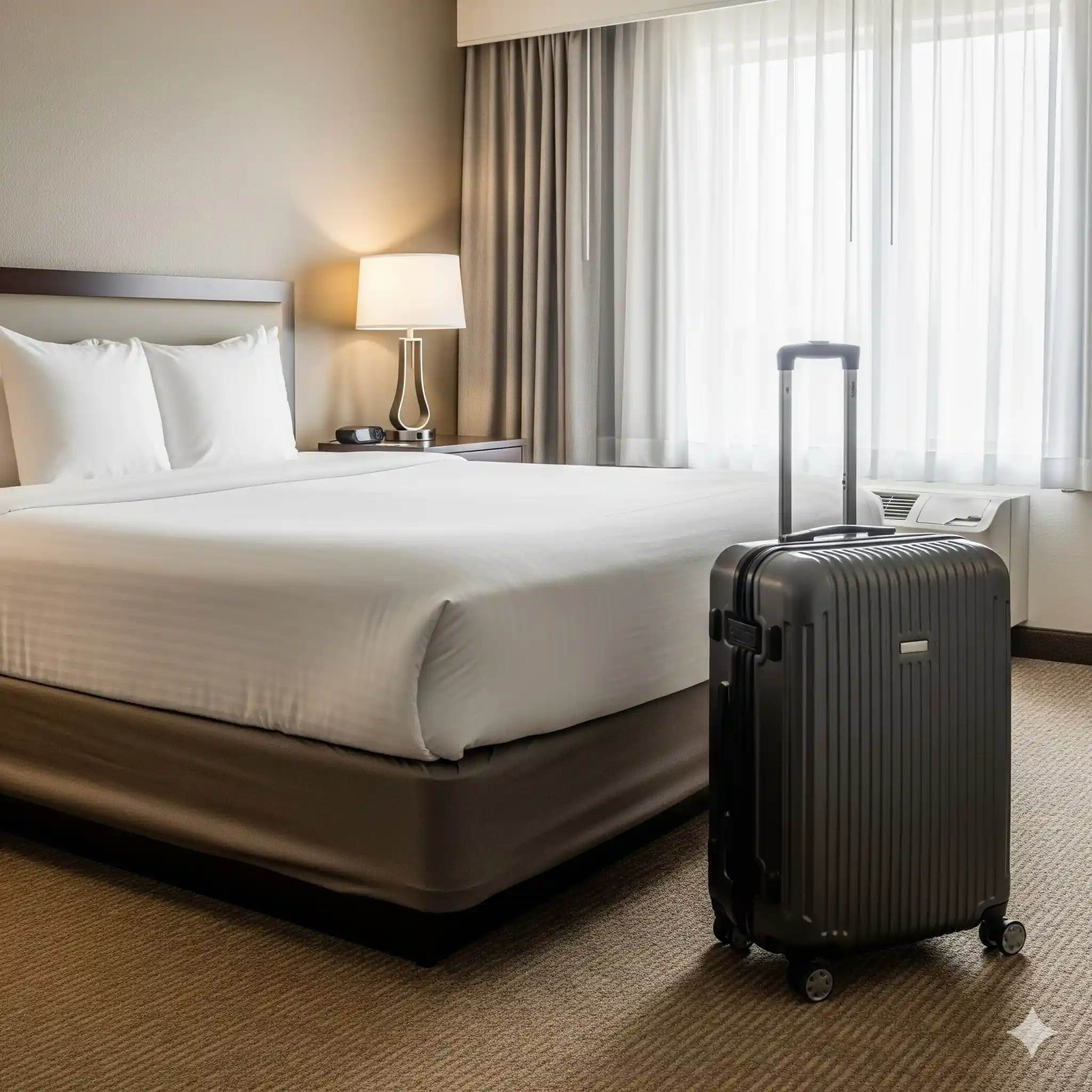 Luggage and travel items transporting bed bugs from hotel to home