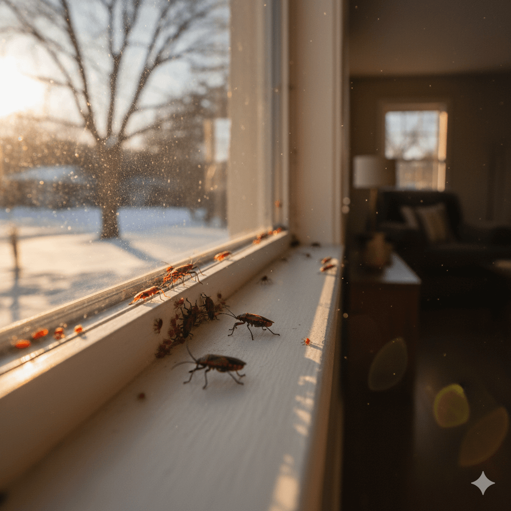 Boxelder bugs emerging indoors during winter warm spells