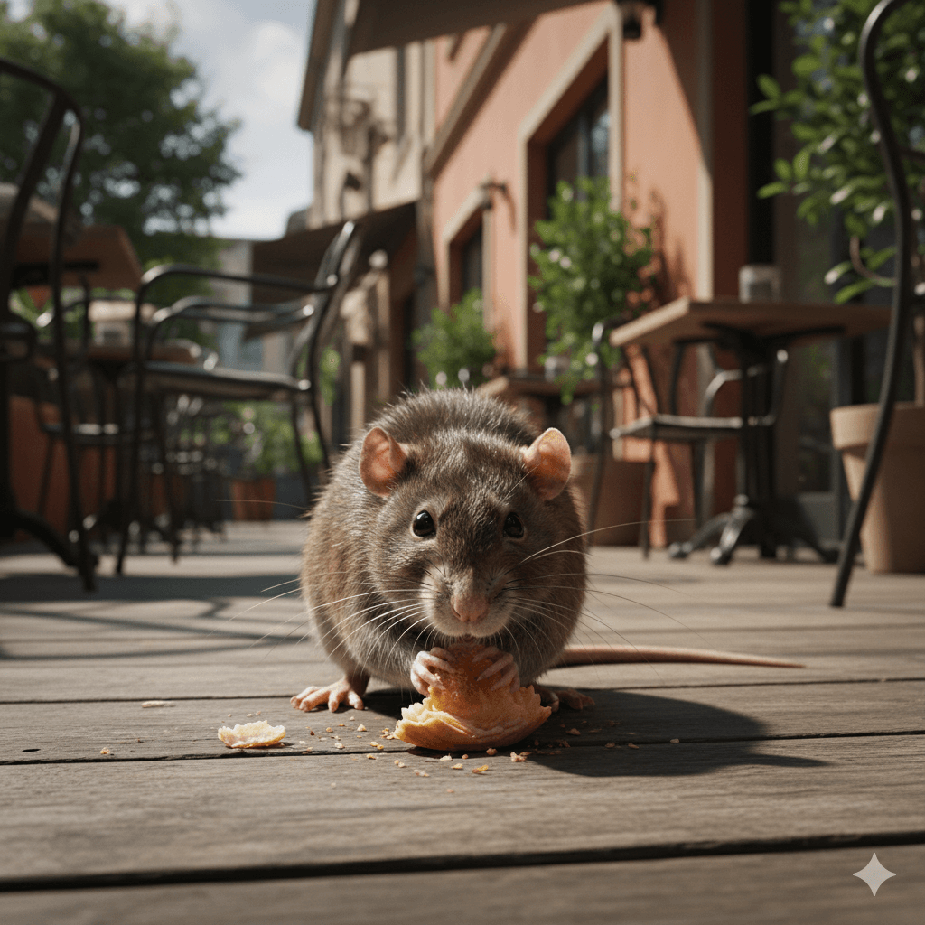 Visible pest evidence found during commercial facility inspection