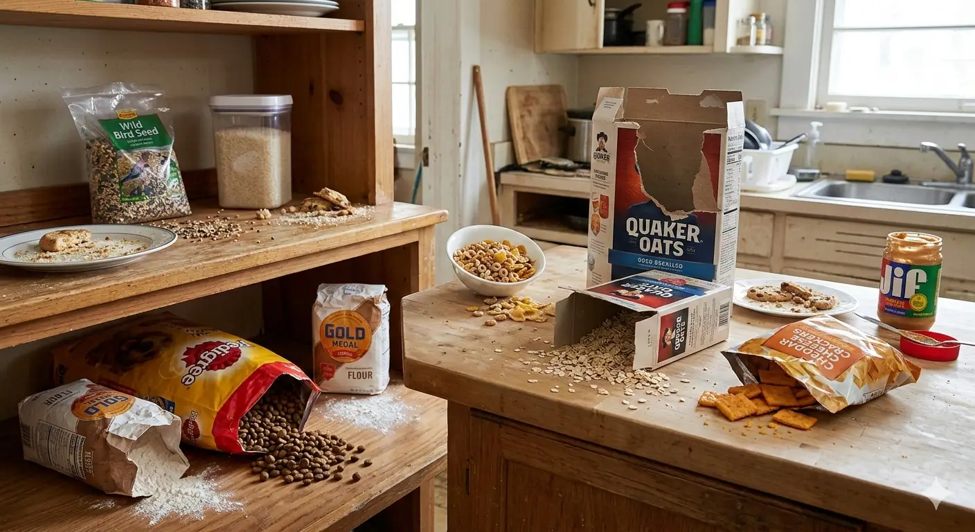 Seeds and food sources that attract deer mice to properties