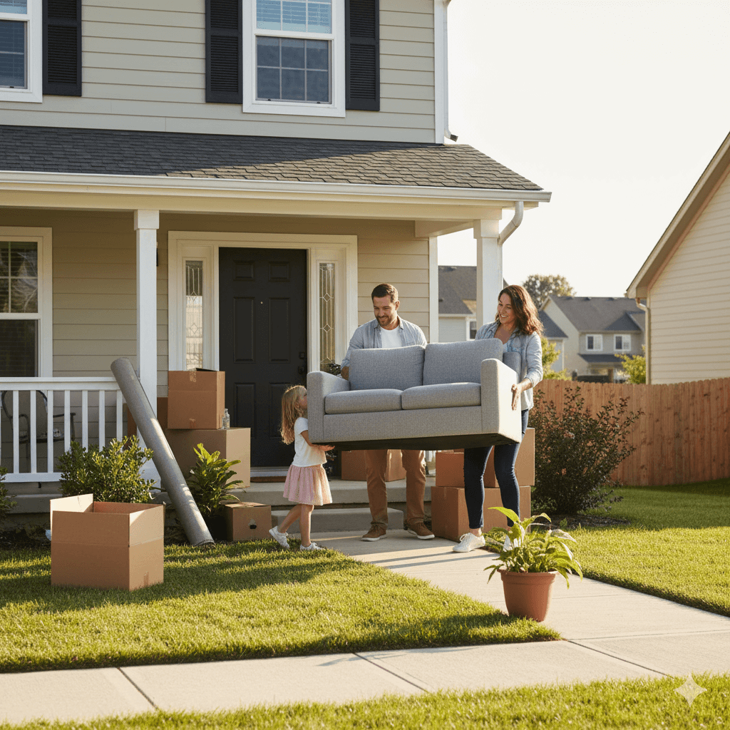 Dormant flea pupae in carpet from previous pet owners activating with movement
