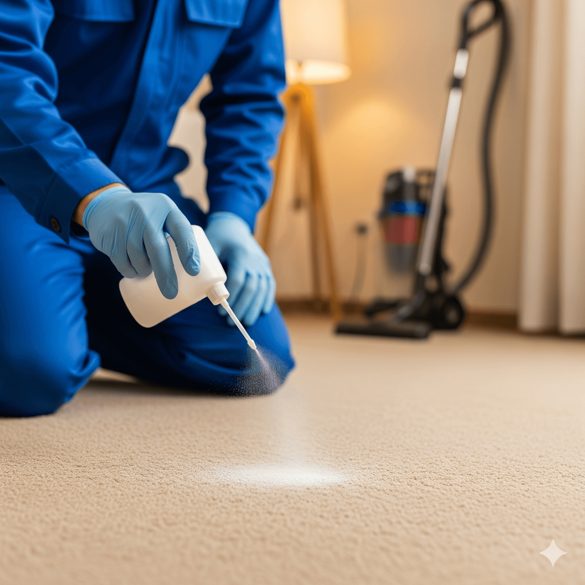 Insect growth regulator treatment preventing flea eggs and larvae development