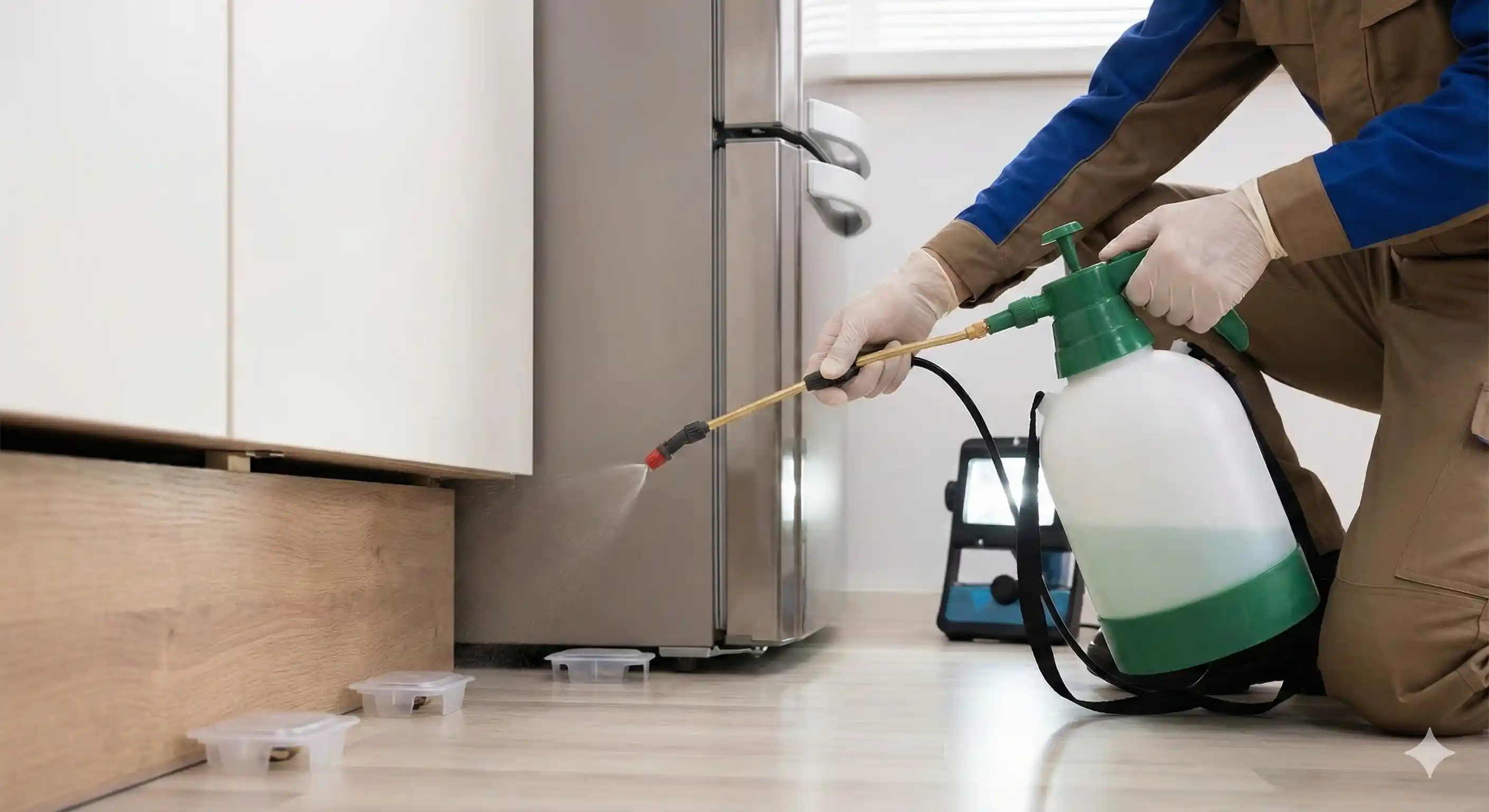 Applying insect growth regulator to disrupt German cockroach reproduction