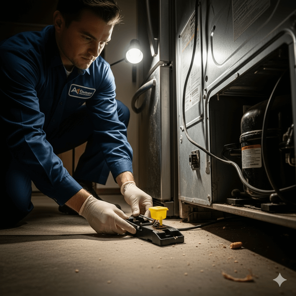 Multiple trap types strategically positioned based on mice behavior patterns