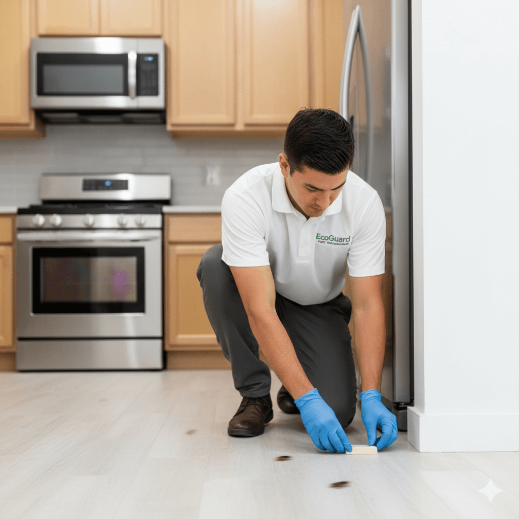 Pest monitoring stations strategically placed around property perimeter