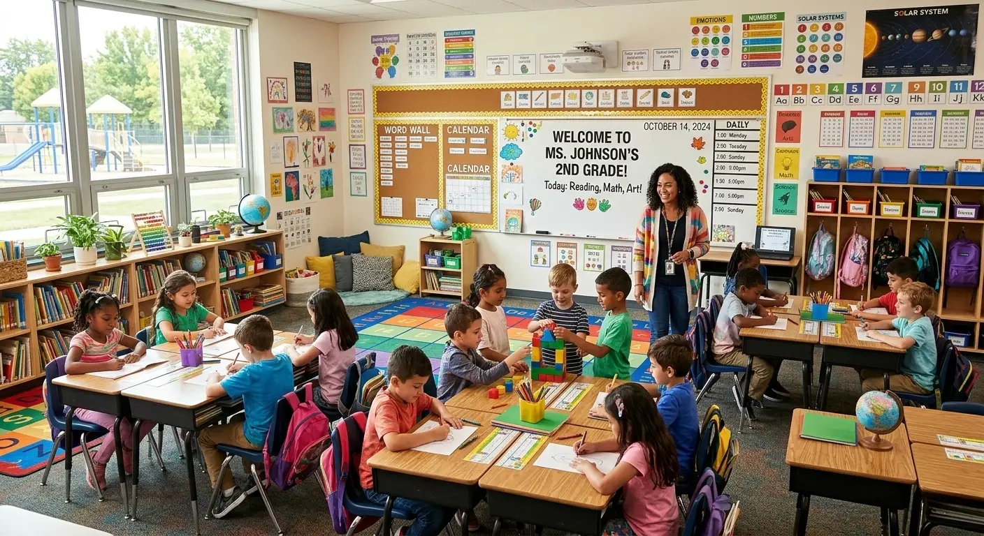 School classroom requiring pest inspection