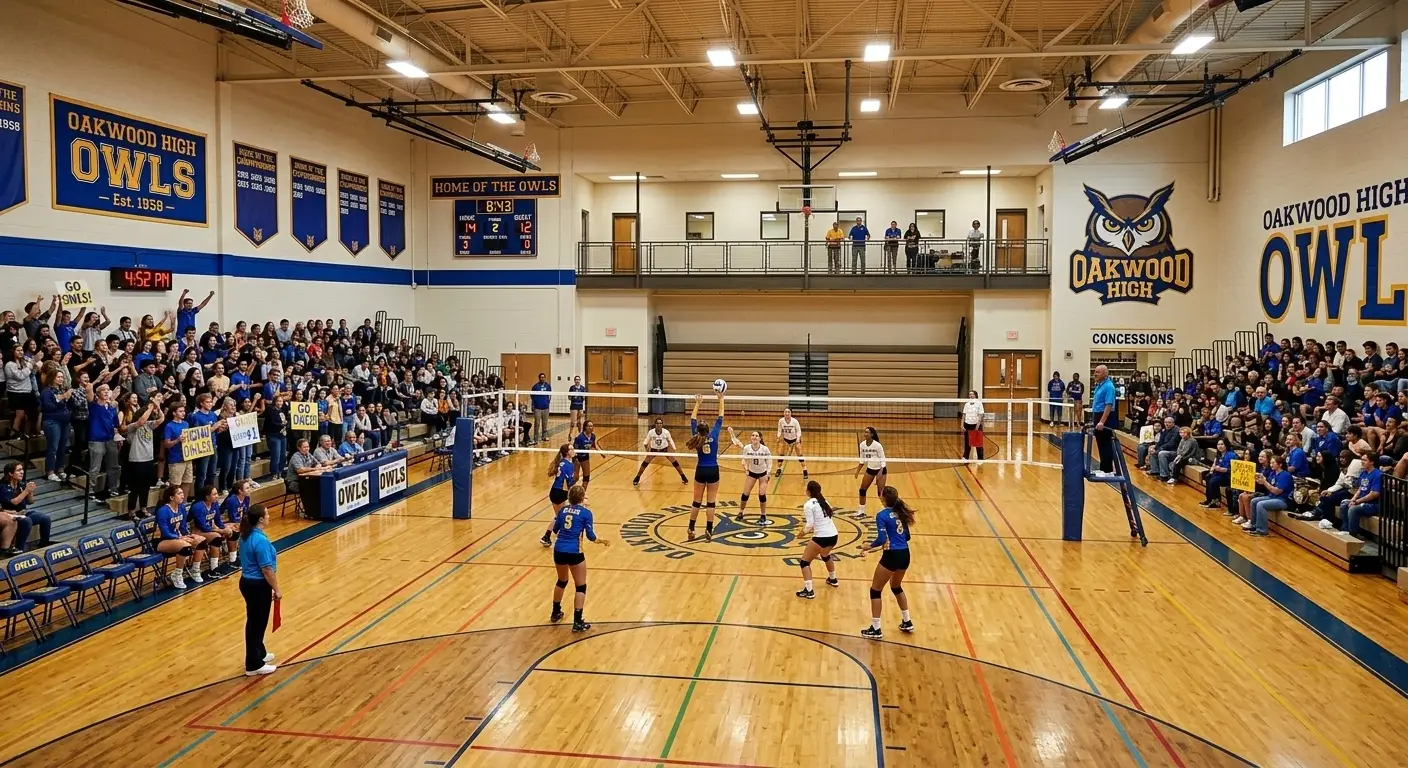 School gym and locker room requiring pest control