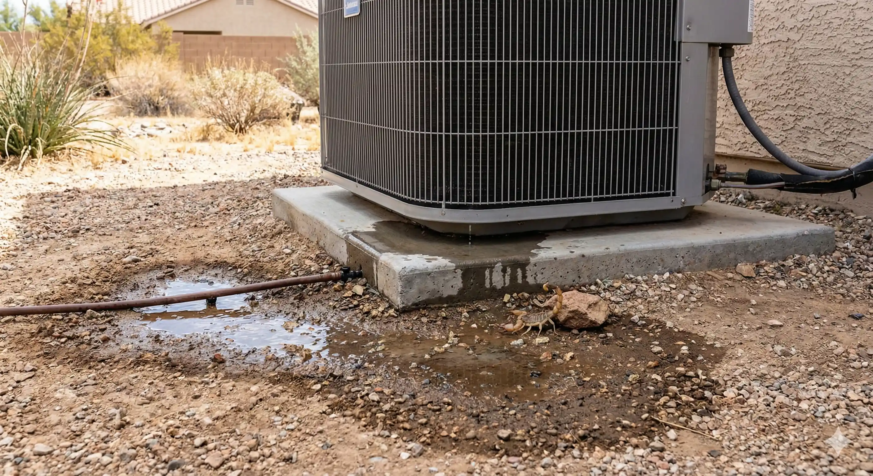 Moisture sources attracting scorpions