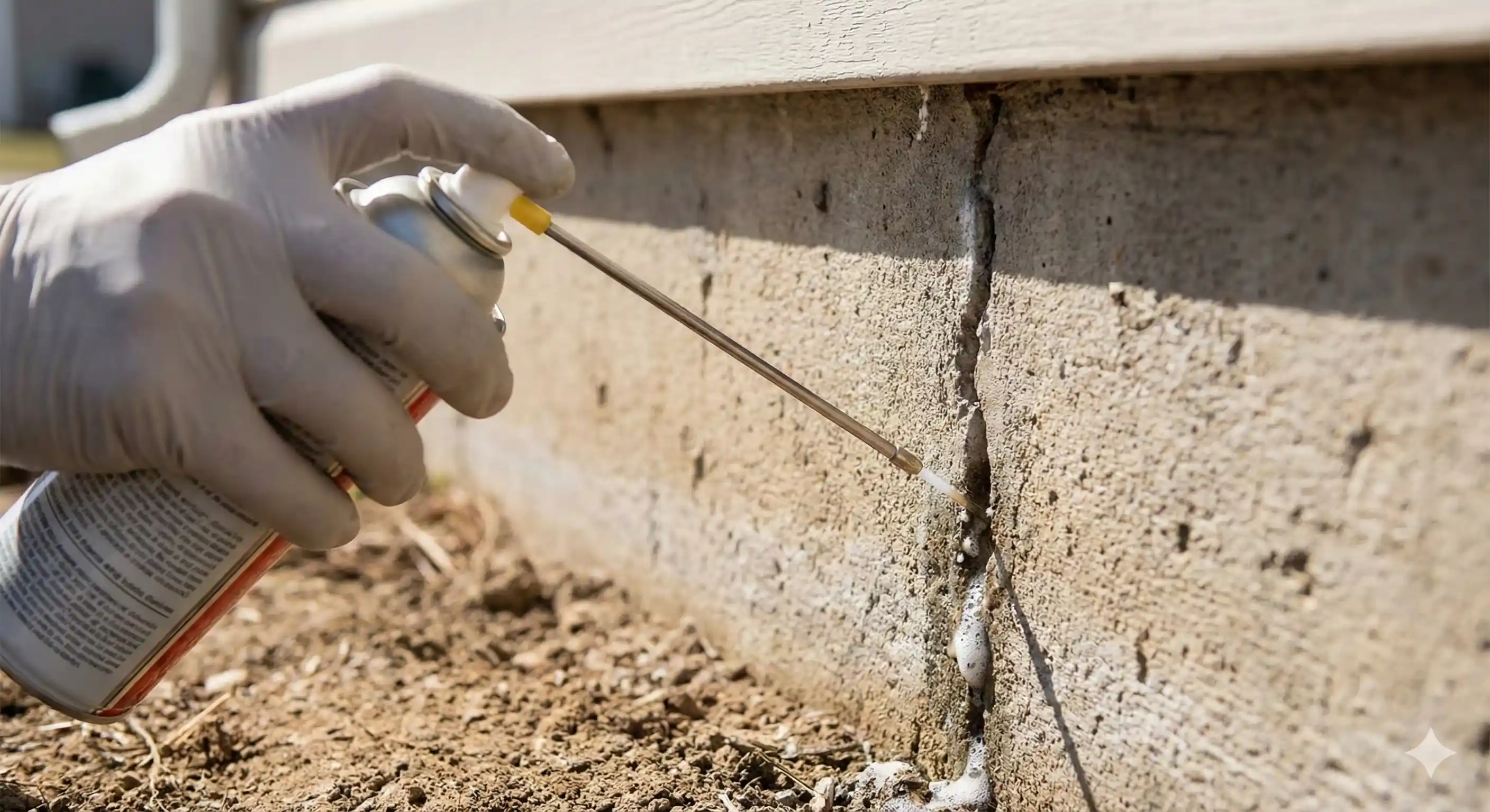 Applying targeted crack and crevice treatment for scorpion control