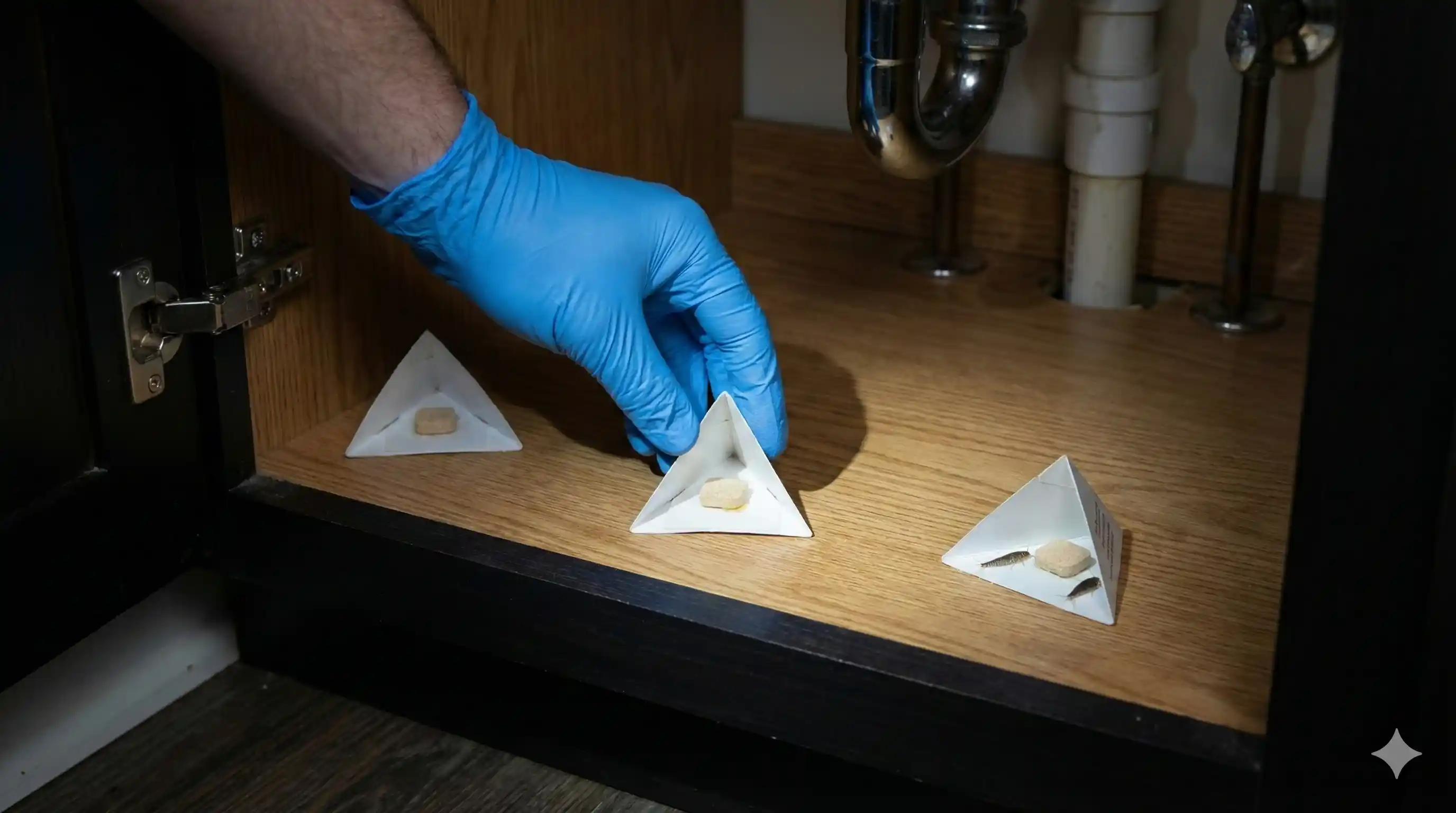 Silverfish monitoring trap placement for population assessment