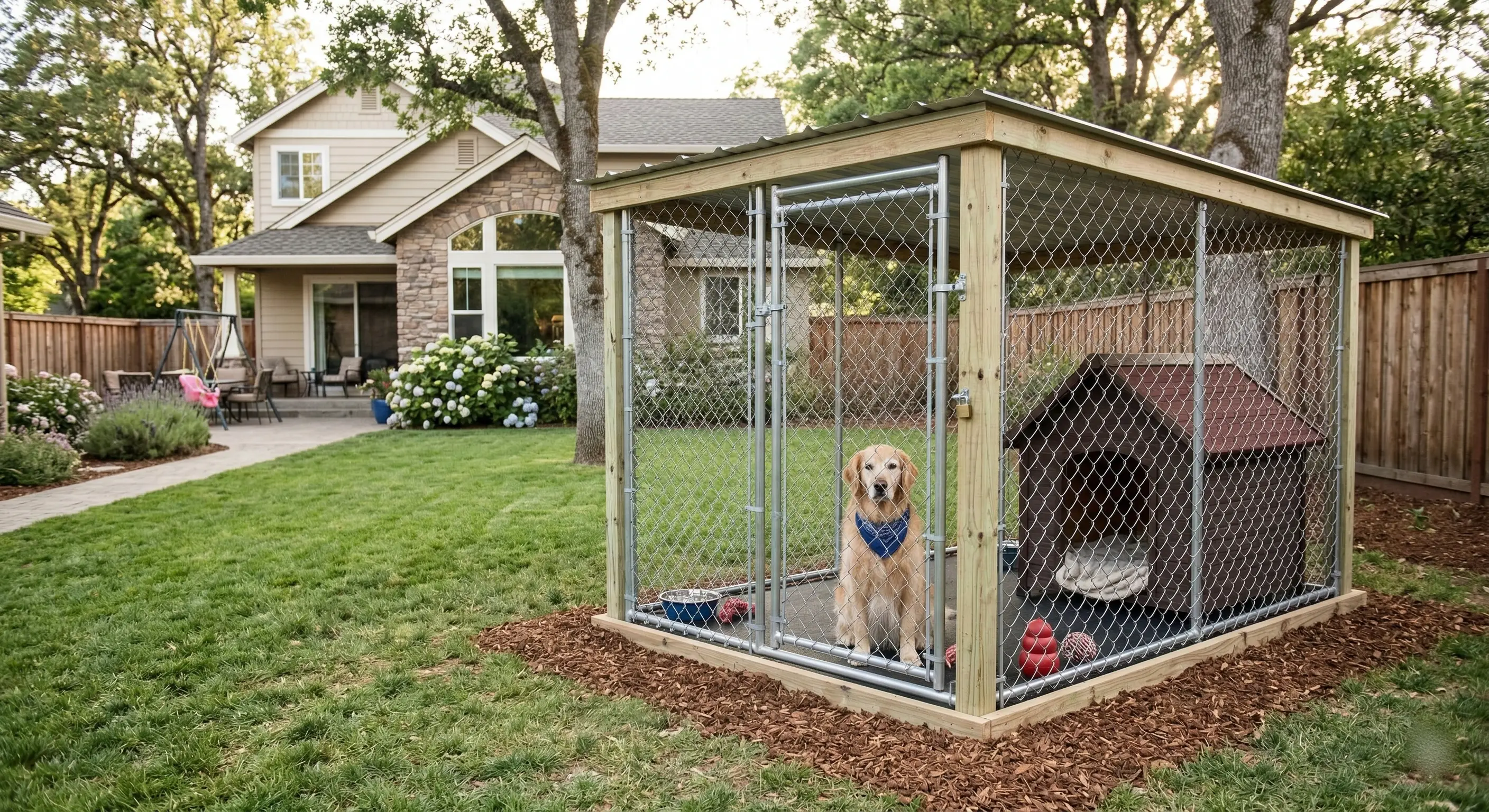 Treating pet areas and dog runs for tick protection